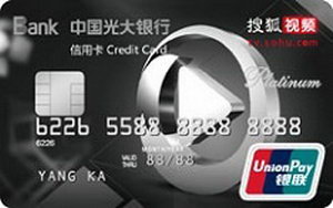 光大银行搜狐视频联名信用卡 金卡